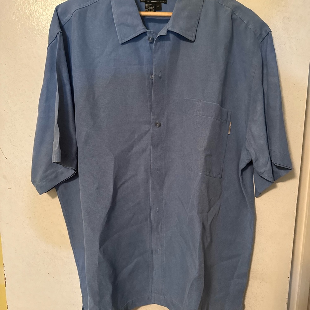 Royal Robbins Casual Blue Button Down Shirt